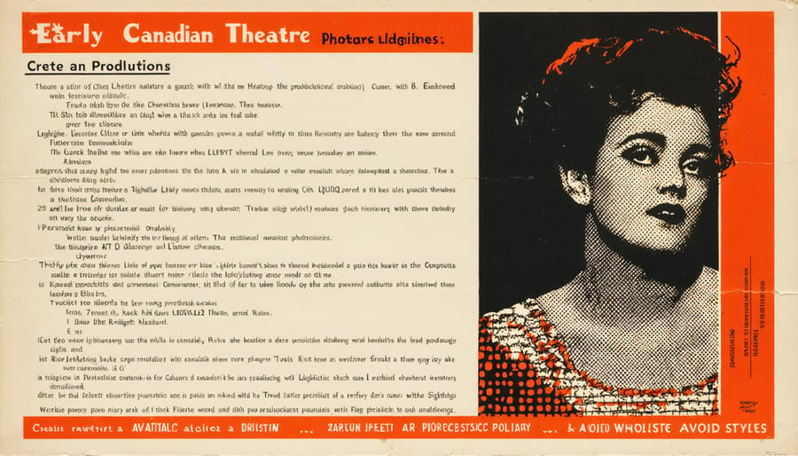 Poster of an early Canadian play exploring LGBTQ themes